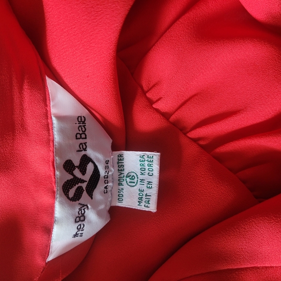 The Bay Vintage Red Short Sleeve Blouse Sz.16 - Picture 7 of 7